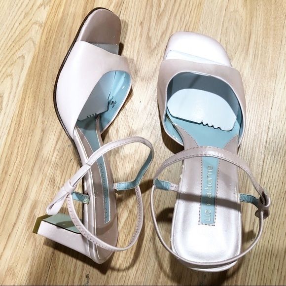 Liz Claiborne Women’s Zelma Rosa Luster Kidskin Sandals - Picture 8 of 9